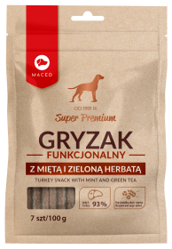  MACED Gryzak funkcjonalny z miętą i zieloną herbatą dla psa 100g 7szt. 