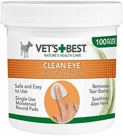 Vet's Best Clean Eye Round Pads Czyściki do oczu 100szt.