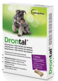 Vetoquinol Drontal na robaki tabletki dla psa poniżej 10kg 2 sztuki