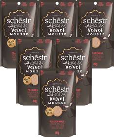 Schesir After Dark Velvet Mousse Adult Chicken with Beef Mokra Karma z kurczakiem i wołowiną dla kota 12x80g PAKIET