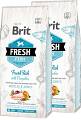 Brit Fresh Pies Large Adult Breed Fish with Pumpkin Sucha Karma z rybą 2x12kg DWU-PAK