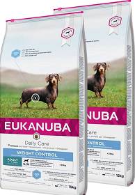 Eukanuba Pies Medium Adult Daily Care Weight Control Sucha Karma 2x15kg DWU-PAK