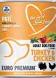 Euro Premium Pate Adult Turkey&Chicken Mokra Karma z indykiem i kurczakiem dla psa 400g