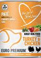Euro Premium Pate Adult Turkey&Chicken Mokra Karma z indykiem i kurczakiem dla psa 400g