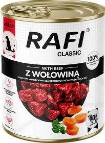 Rafi Classic Mokra Karma z wołowiną dla psa 800g