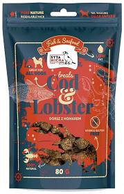 Syta Micha Fish&Seafood Przysmak z dorszem i homarem dla psa 80g