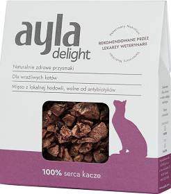 AYLA Delight Przysmak Serca kacze dla kota 28g