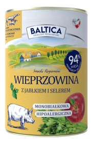 Baltica Smaki Regionów Adult Mokra Karma z wieprzowiną dla psa 400g