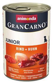 Animonda Pies GranCarno Junior Mokra Karma z wołowiną i kurczakiem 400g