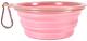 Ibiyaya Składana miska silikonowa poj.0.4l kolor różowy