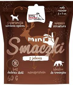 Syta Micha Mini Przysmaki z jeleniem dla psa 60g 