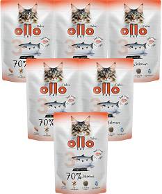 Ollo nr  3 Salmon Mokra Karma z łososiem dla kota 12x85g PAKIET