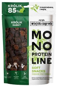 Wiejska Zagroda Monoprotein Soft Snacks Przysmaki z królikiem dla psa 115g