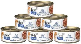 Brit Care Kot Beef with Olives Mokra karma z wołowiną i oliwkami 12x70g PAKIET [Data ważności: 30.06.2024]