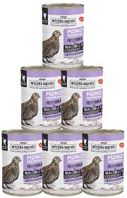 Wiejska Zagroda Kot Monoproteinowa Mokra karma z przepiórką 12x400g PAKIET