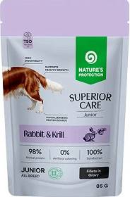 Nature's Protection Junior Superior Care Rabbit&Krill Mokra Karma z królikiem i krylem dla psa 85g