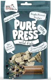 Syta Micha Pure Press Wild Fish Przysmaki tłoczone na zimno z rybami dla psa 150g