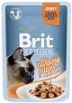 Brit Premium Kot with Turkey Fillets for Adult Cats Gravy Mokra Karma z indykiem 85g