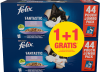 Felix Fantastic Wybór Smaków Mokra Karma w galaretce dla kota 44x85g + 44x85g GRATIS