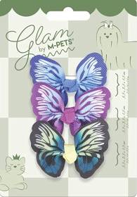 Mpets Glam Gumki z motylami dla psa 3szt.