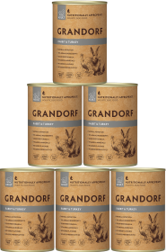Grandorf Rabbit&Turkey Mokra Karma z królikiem i indykiem dla psa 6x400g PAKIET