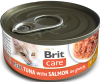Brit Care Kot Real Tuna with Salmon in Gravy Mokra Karma z tuńczykiem i łososiem 80g