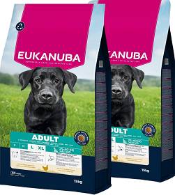 Eukanuba Pies Adult Large & Giant Breed Sucha Karma z kurczakiem i indykiem 2x15kg DWU-PAK