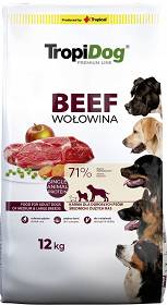 Tropidog Premium Adult Beef Sucha Karma z wołowiną dla psa 12kg