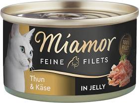 Miamor Feine Filets in Jelly Kot Mokra Karma z tuńczykiem i serem w galaretce 100g PUSZKA