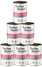Dolina Noteci Pies Premium Adult Mokra Karma z cielęciną i groszkiem 12x400g PAKIET