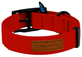 Dogcessories Obroża Biothane Zen Classic rozm. S kolor czerwony + Brit Care Sustainable Sensitive 1kg GRATIS 