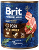 Brit Premium by Nature Pies Pork with Trachea Mokra karma z wieprzowiną 800g