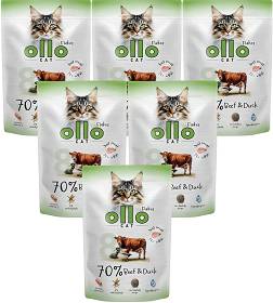 Ollo nr 8 Beef&Duck Mokra Karma z wołowiną i kaczką dla kota 12x85g PAKIET
