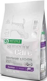 Nature's Protection Junior Superior Care White Dogs Salmon Sucha Karma z łososiem dla szczeniaka z białą sierścią 1.5kg