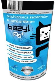 Bazyl Ag+ Pochłaniacz zapachów z nano srebrem op. 450g