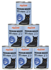 Comfy Appetit Premium Mousse Mokra Karma z łososiem dla kota 6x400g PAKIET