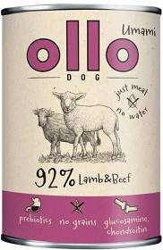 Ollo Umami Lamb&Beef Dog Adult Mokra Karma z jagnięciną i wołowiną dla psa 400g  