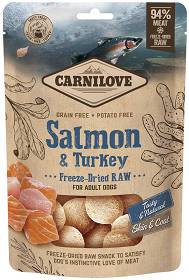 Carnilove Raw Freeze-Dried Salmon&Turkey przysmak z indykiem i łososiem 60g