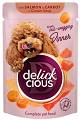Delickcious Salmon&Carrot in Cream Soup Mokra Karma z łososiem dla psa 85g