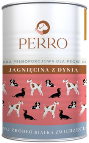 Perro Mokra Karma z jagnięciną i dynią dla psa 400g