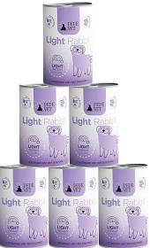 Paka Zwierzaka PEPE Vet Light Rabbit Mokra Karma z królikiem dla psa 6x400g PAKIET