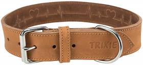 Trixie Obroża skórzana Rustic Heartbeat M 38-47cm/40mm nr 19015