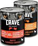 Crave Pies Adult Mokra karma z łososiem i indykiem 400g + Crave Karma mokra (losowy smak) 400g (1+1 GRATIS ) [Data ważności: 07.10.2022]