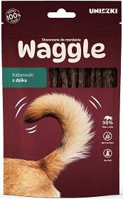 Uniszki Waggle Przysmak Kabanosy z dziczyzną dla psa 60g