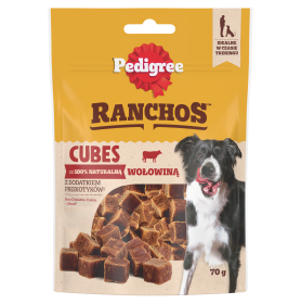 Pedigree Ranchos Cubes Przysmak z wołowiną dla psa 70g