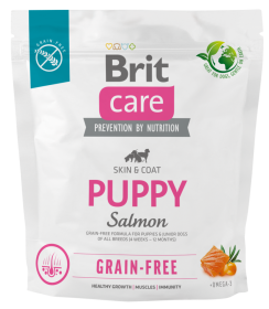 Brit Care Grain-Free Pies Puppy Salmon Sucha Karma z łososiem 1kg