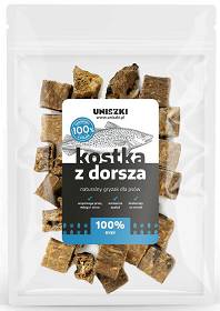 Uniszki Przysmak kostka z dorsza dla psa 100g