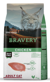 Bravery Kot Adult Chicken Sucha Karma z kurczakiem 7kg (Data ważności 24.11.2024) WYPRZEDAŻ