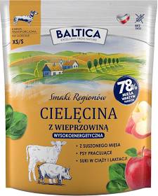 Baltica Smaki Regionów Adult Small Sucha Karma z cielęciną i wieprzowiną  dla psa 1kg