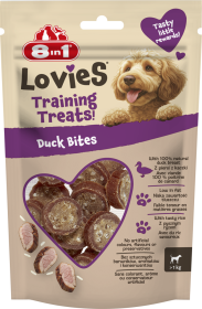 8in1 Lovies Training Treats Duck Bites Przysmaki treningowe z kaczką dla psa 90g